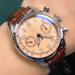 Relógios masculinos relógios de movimento automático de 41 mm de negócios de couro impermeabilizados relógios Montre de Luxe Presentes