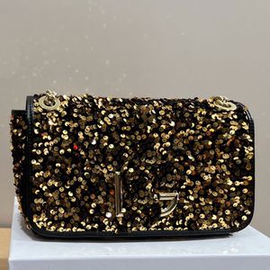 Pullar zincirleri Çanta Crossbody Omuz Çantası Aksiller Debriyaj Çanta Kadın Çanta Sade Flep Pırchimmer Alt kol kartı tutucu cüzdan parıltılı harfler debriyaj pochettes