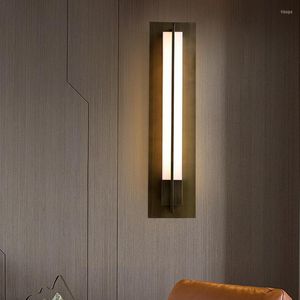 Wall Lamp Chinese Led Modern Retro Simple Strip Restaurant Lighting Tv Background Living Room Bedside