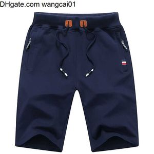 Wangcai01 shorts masculinos 2022 Novos shorts masculinos Summer Creeches Cotton Casual Sweat Bermudas Homem Black Homme Classic Brand Roupas de praia