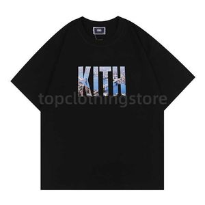 A115 Kith Tom e Jerry T-shirt Designer Homens Tops Mulheres Casual Mangas Curtas SESAME STREET Tee Moda Vintage Roupas Tees Outwear Tee Top Oversize Homem Shorts