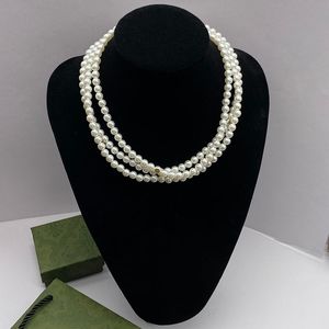 Nya kvinnor tröja hänge halsband kristallpärlor halsband för lady födelsedagsfest lyxiga gåva smycken