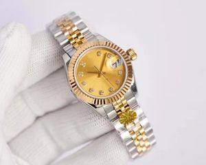 Relógio feminino automático 316 pulseira de aço fino original fivela de pressão classe A material de concha de pérola mostrador relógio feminino 28mm
