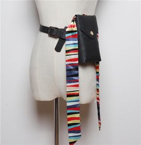 Waist Bags Women Pack Serpentine Bag 2023 Fanny Leather Chest Female Fashion Snake Skin Belt Purse SC11