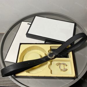 Genuine Leather Belt For Women Designer Width2.5cm Fashion Luxury Belts Letter Diamond C Buckle Waistband Ceintures Cintura Di Lusso