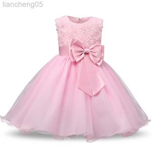 Abiti da ragazza vestito principessa Flower Dress Abito da ragazza tutu festa di compleanno per matrimoni abiti per ragazze natalizie vieni bambini da ballo per bambini R230817