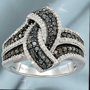 Pierścień Solitaire moda czarne cyrkonowe kamienne pierścionki dla kobiet zabytkowe kryształa panna młoda ślub impreza z imprezą rocznicową biżuterię ANILLOS Z0313