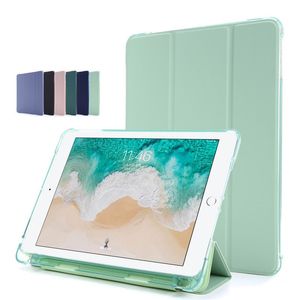 For iPad 10th 9th 8th 6th Generation Case With Pencil pen Holder Smart Cover For iPad 9.7 iPad 10.2 Air 5 4 2 1 iPad 5 6 7 8 9 10 Flip Stand Protective Cover