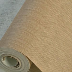 Wallpapers WELLYU Wallpapaper Straw Pasta Solid Color Study Room Living Meeting Background Wall Paper Chinese Bedroom Box Wallpaper