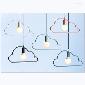 Hängslampor nordiska moln formar ljus modern kreativ barn rum dekor hängande lampa inomhus café kök tecknad sovrum bar