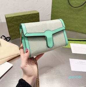 Designer-Flap Clutch Bag Chain Messenger Crossbody Bags Pure Colour Classic Letter Women Shoulder Handbags Gold Hardware Magnetic Buckle Interior Zipper Pocket H