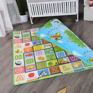 Spela mattor baby crawling pussel spela matta blå ocean playmat eva skum barn gåva leksak barn matta utomhus lek mjukt golv gym matta 230313