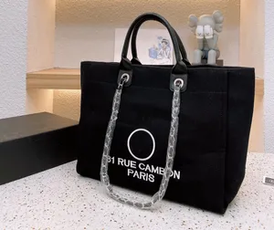 Moda 2023 luksusowe torebki torba na listy damskie męskie plażowe projektant żółte torby torebka crossbody torba na ramię wysokiej jakości duża pojemność haftowana torba na zakupy