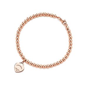 Luxury Rose Gold Link Chains High Value Girl Love Charm Design Armband Quality Style Fade Classic Design Fashion Jewelry Gifts Packaging