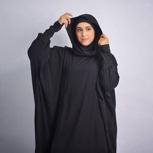 エスニック服eidフード付きイスラム教徒の女性ヒジャーブドレス祈りの祈り衣服