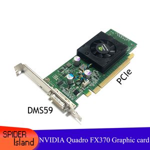 95% Ny original högkvalitativ NVIDIA Quadro FX370 PCI-E 16x med DMS59 Slot FX 370 3D Griaphic Card 1 års garanti