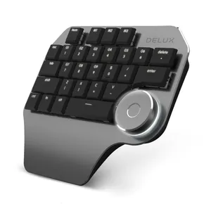 Programmering Macro Custom Knob Keyboard RGB 28 Key Copy Paste Mini Button Photoshop Gaming KeyPad Mechanical Voice Flat Tangentboard