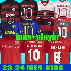 23 24 CR Flamengo Special Edition Soccer Jerseys Fans Player Flamenco Gerson Finale Training 2023 2023 SC Internacional E.Ribeiro Gabi voetbal Shirts Men Kids Kits