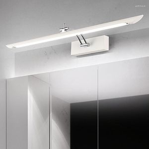 Wandleuchten Moderne LED-Spiegelleuchte 32 cm/50 cm Lampe Badezimmer wasserdichte Wandlampen Innenwaschraum Kosmetikbeleuchtung Edelstahl