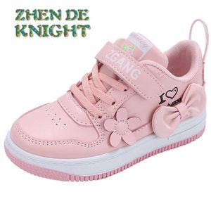 Flat Shoes Sneakers Baby Girls Toddler Fashion Casual Lightweight Leather Soft Sole Sport Running Children's Shoes P230314