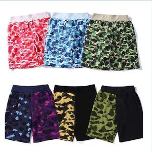 Calções de banho masculinos camuflados calças curtas de praia para homens e mulheres estampadas moda verão de secagem rápida hip-hop casual roupas de rua de algodão M-XXL