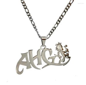 Colares pendentes Colar de pingente ICP Juggalo Ahg Hathcetman Charms para mensagens de aço inoxidável