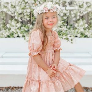 Vestidos de menina Filhos de menina Princesa Vestido verão para casual vestido de festas de festas elegantes e elegantes