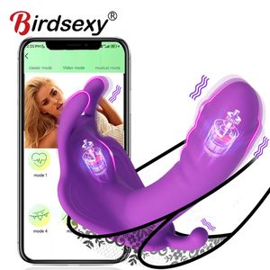 Vibratori Donna Dildo Farfalla Vibratore Giocattoli sessuali per donne APP Telecomando Bluetooth Sexy Dildo Vibratori femminili per donne Coppie 230314