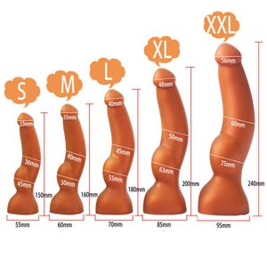 NXY Anal toys Soft Buttplug Plug Butt Big Dilator with Super Suction Dildo Intimate Goods Sex Shop Masturbators Toys 1125