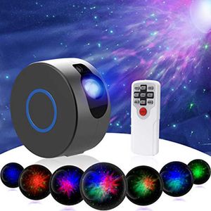 Projectoren Laser Galaxy Starry Sky Projector Blueteeth USB Voice Control Music Player LED Night Light Romantic Slaapkamer Projectie Licht R230306