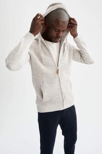 Męskie swetry Człowiek 2023 jesień zima tricot Slim Fit Cardigan / Bolero Sweter Sokon Casual Men Sezon odzieży