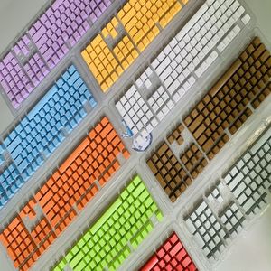 108 st/set ABS Keycap Universal Mechanical Tangentboard Backbellitt tangent Cap Ergonomiska tangentknappar för Cherry MX Mekaniskt tangentbord