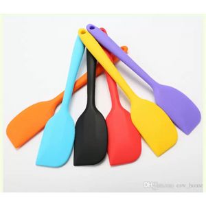 Kök silikonpolermaskiner Cream Butter Cake Spatula Bakery Bar Mixing Batter Scraper Baking Tool Köksutrustning