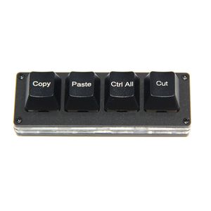 Wired USB Office Keyboard Fast work Copy Paste Ctrl All Cut Mechanical Mini Keyboard for Windows WIN 7 8 10 White/Black