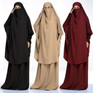 Ubranie etniczne Eid Dubai Abaya muzułmańska sukienka Hidżab Wszystkie zadaszone rękawy nietoperze dla kobiet Tureckie sukienki Kaftan Islamski arabski femme