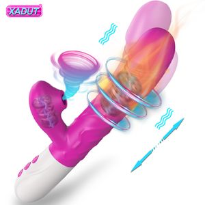 Vibratori Thrusting Sucking Vibratore Femminile Potente Dildo Sex Toys per le donne Vacuum Sucker Vibrante Clitoride Stimolatore Adulto 18 Toys 230314
