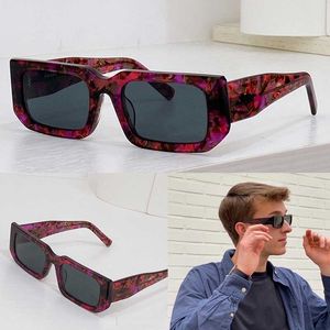 Symbole SPR06Y Mens new Acetate outdoor Sunshade Sunglasses fashion designer rectangular frame temple Three-dimensional craft luxury beach sunglasses