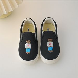 Sneakers Lazy bear ins children s cloth shoes spring and autumn pedal boys girls canvas 230313