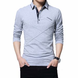 Men's T-Shirts 5XL Polo Shirt Collar Men Plus Size 3XL 4XL Autumn Button Brand Men Polo Shirt Long Sleeve Casual Male Shirt Dress Polo Shirts 230313