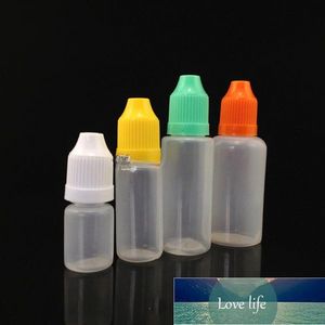 Top Colorful PE Dropper Bottles Needle Tips with Color Childproof Cap Sharp Dropper Tip Plastic Eliquid Bottle 3ml 5ml 10ml 15ml 20ml 30ml 50ml