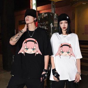 Herr t-skjortor anime älskling i franxx noll två kawaii t-shirt