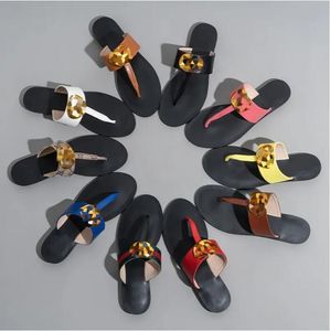 Sandali da donna Infradito per donna Pantofola alla moda di qualità Classici della moda Sandalo Pantofola Scarpe da sabbia piatte Scivolo Eu 37-42
