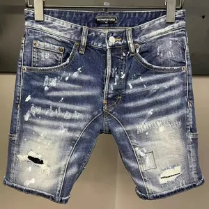 DSQ Phantom Turtle Jeans Erkekler Jean Mens Lüks Tasarımcı Sıska Yırtık Serin Adam Nedensel Delik Denim Moda Markası Fit kot Pantolon 5143