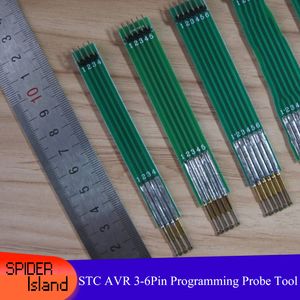 STC AVR Porta seriale Scarica cavo Strumento 3P / 4P / 5P / 6P Scarica Programmazione Sonda test ditale Strumento tessitura