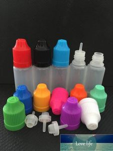 Fabrika çıkış eliquid damlalık şişeleri 3ml 5ml 10ml 15ml 20ml 30ml 50ml 60ml 100ml 120ml çocuk geçirmez kaplı plastik şişeler E CIGS meyve suyu şişesi