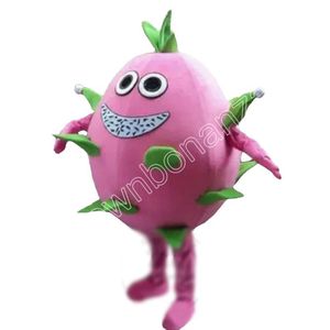 Deliziosi Dragon Fruit Mascot Costumi da cartone animato Abito da abbigliamento per la pubblicità promozionale per le dimensioni per adulti.