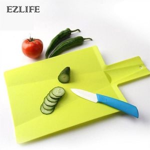 Hakblokken niet-slip snijplank plastic vouwen snijplank draagbaar keukenbord flexibele camping kookaccessoire248h