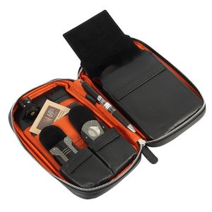 Zestawy akcesoria skórzane cygaro Podróż Firma Fiar Outdoor Cigidor Box Portable Humidor Bag Pudełka FIT 5 CIGARY