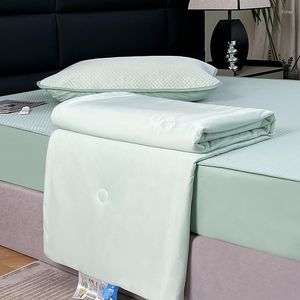 Bedding Sets 4Pcs 2023 Mica Cool Feeling Silk Fitted Sheet Three-Piece Set Of Mat Single Summer Quilt Special For