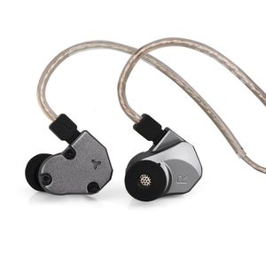 Cep Telefonu Kulaklıklar Tinhifi C2 IEM 10mm LCP Diyafram Dinamik DD DRİVER HIFI HIFI kulak müziği DJ Bass kulaklık 0.78mm 2pin CNC Metal 230314